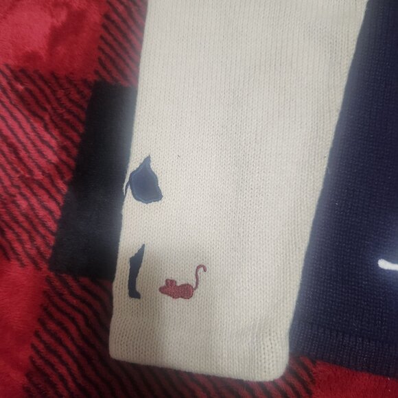 Christopher & Banks Cat Cardigan Multi Color Size Medium - Picture 5 of 8